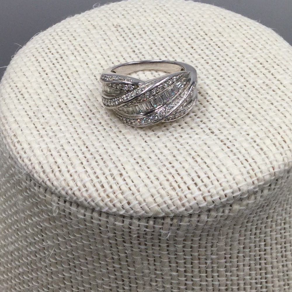 Ring silver cubic zirconia